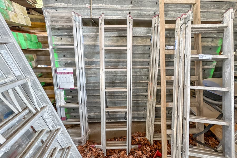 Alu-Ausziehleiter Krause, 3x7-sprossig